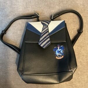 Harry Potter Black and Blue Ravenclaw-Inspired Crossbody Backpack Bag